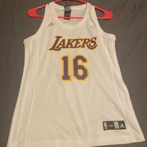 Women’s Adidas NBA Lakers Pau Gasol Jersey Size Medium